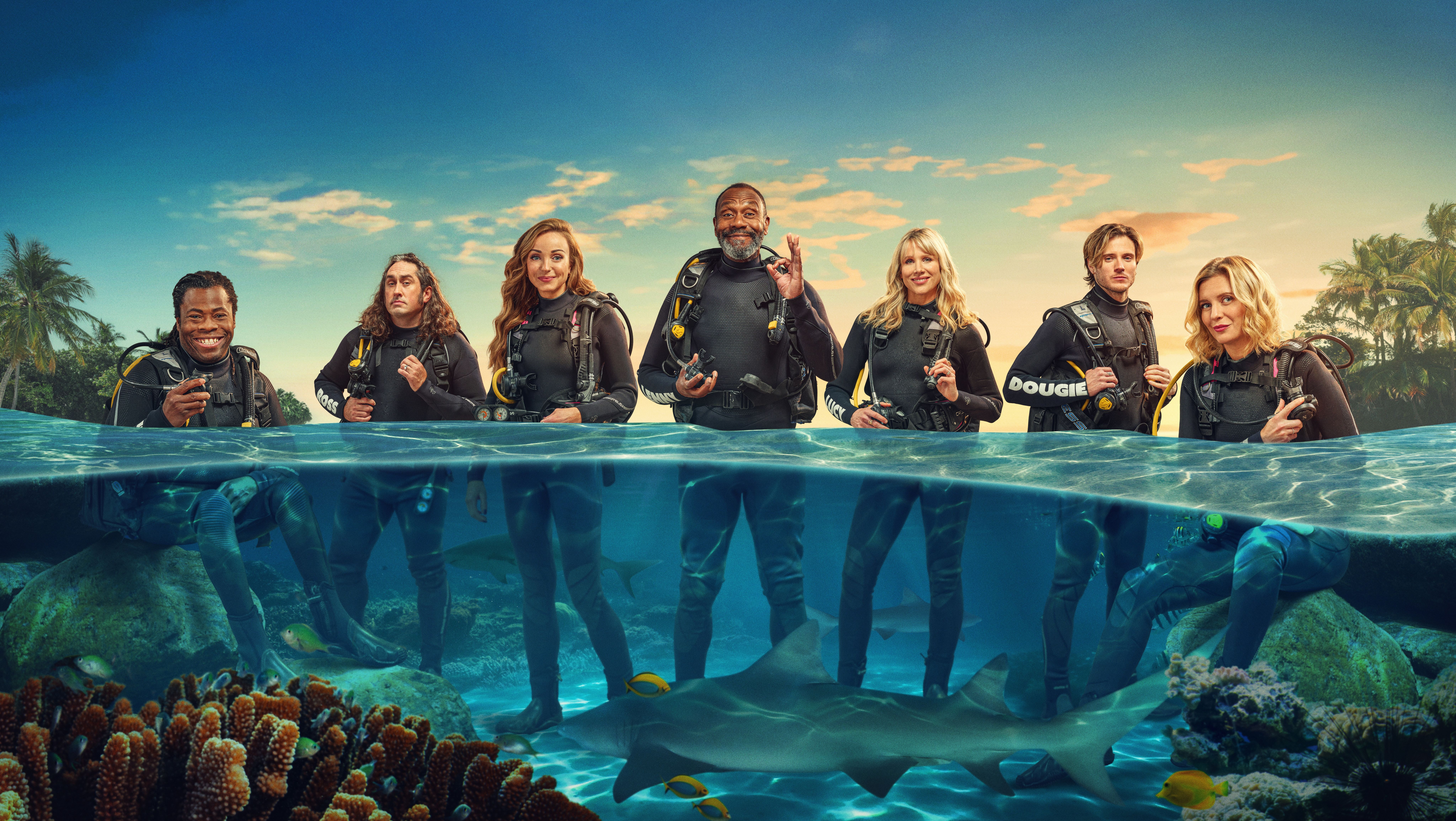 Rachel Riley dives into Shark! Celebrity Infested Waters on ITV